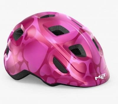 MET Hooray Helmet Pink Hearts