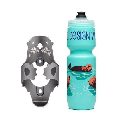 PDW Otter Cage Bottle Cage and Water bottle set
