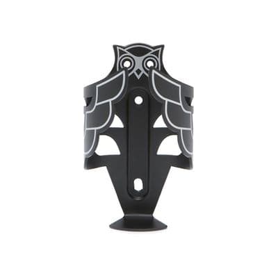PDW Owl Bottle Cage Black & Silver