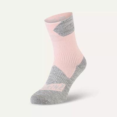 SealSkinz Bircham Sock-PINK/GREY