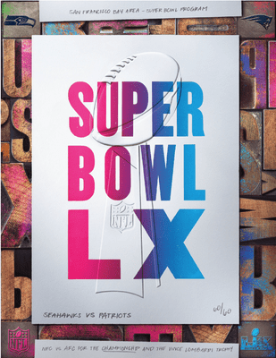 ** 2026 OFFICIAL SUPER BOWL LX STADIUM PROGRAM Seattle vs. New England 8th February 2026 - PRE-ORDER