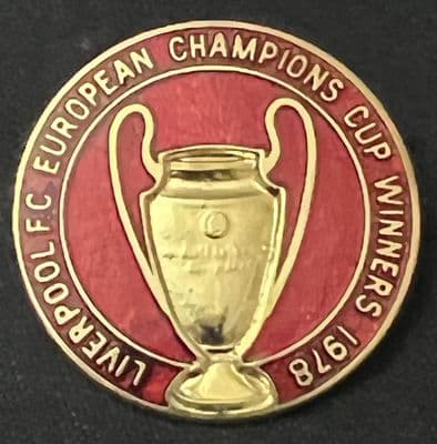 1978 European Cup Winner Liverpool FC Enamel Pin Badge