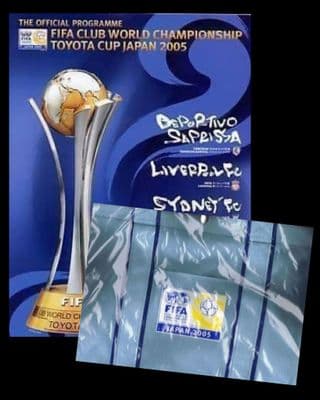 2005 FIFA Club World Championship Liverpool FC OFFICIAL Tournament Programme & Bag
