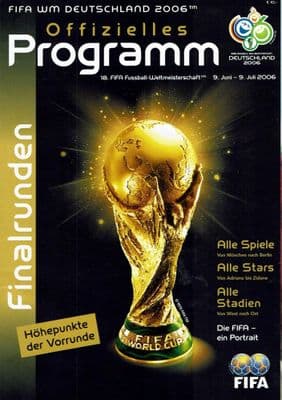 2006 FIFA WORLD CUP PROGRAMME(GERMAN) 2nd ROUND Programme