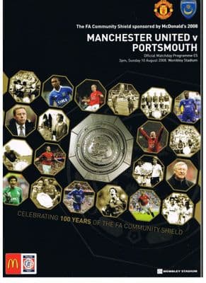 2008 COMMUNITY SHIELD Manchester UNITED v PORTSMOUTH 10th August 2008