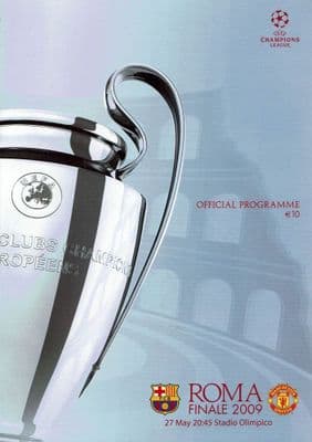 2009 Champions League Final FC Barcelona v Manchester United 27th May 2009 Official Programme