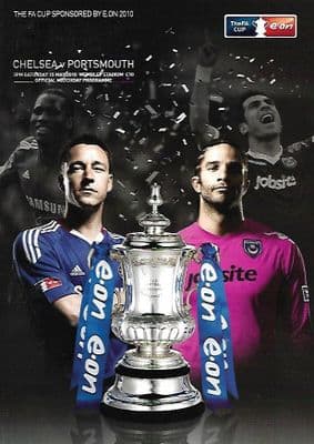 2010 FA Cup Final Programme Chelsea v Portsmouth 15th May 2010 Official Programme