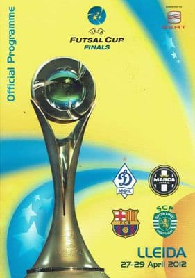 2012 Futsal Cup Finals Official Programme  Fc Barcelona & Sporting 27th - 29th April 2012