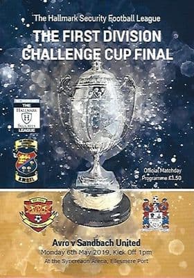 2019 Hallmark Security League First Division Cup Final Avro v Sandbach Utd 6th May 2019