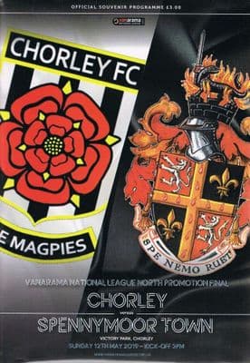 2019 National League North Promotion Final Chorley v Spennymoor Official Programme - 12th May 2019