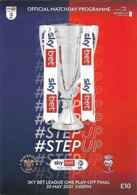 2021 Official  Skybet League One Play-Off Final Matchday Programme - 30th May 2021