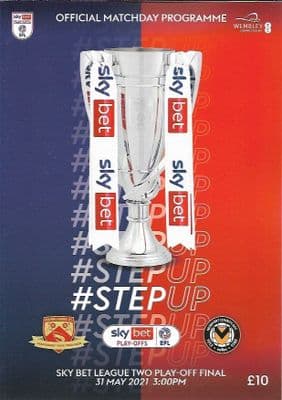 2021 Official  Skybet League Two Play-Off Final Matchday Programme - 31st May 2021