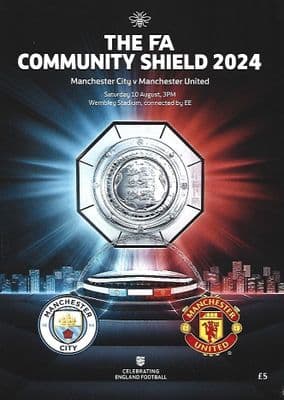 2024 FA Community Shield Manchester City v Manchester United Official Matchday Programme - 10/8/2024