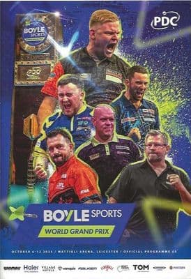 2025 Boyle Sports World Darts Grand Prix Official Programme 6th - 12th October 2025