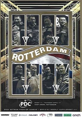 2025 PDC BetMGM Premier League Darts - Week 11 Supplement (Rotterdam) Official Programme
