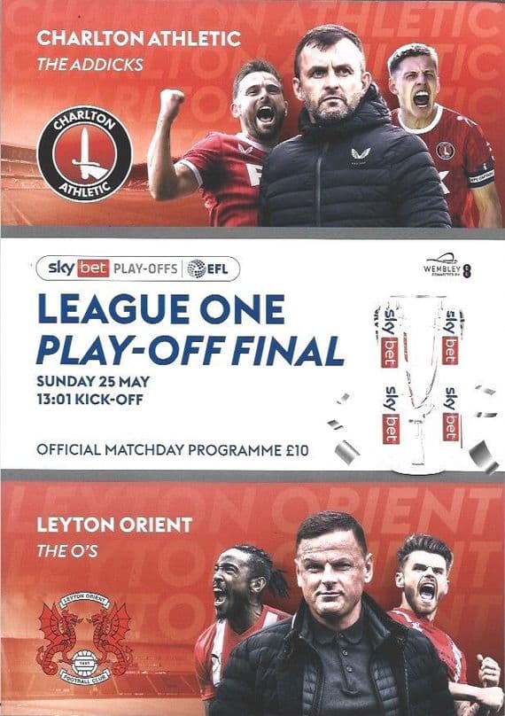 2025 Sky Bet League One Play Off Final Official Matchday Programme 2024/25 - 25th May 2025