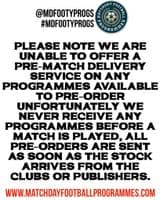 2025 UEFA Conference League Final Chelsea v Real Betis Official Matchday Programme 24/25 - 28/5/25