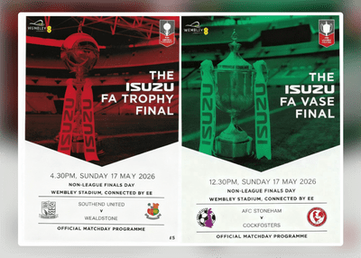 2026 FA Trophy & FA Vase Final Official Joint Matchday Programme - PRE-ORDER