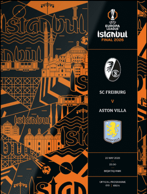 2026 UEFA Europa League Final Aston Villa v Freiburg Official Matchday Programme - PRE-ORDER