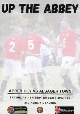 Abbey Hey v Alsager Town Official Matchday Programme 2021/2022 - 4th September 2021