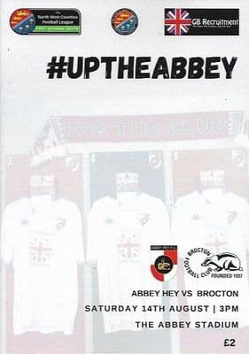 Abbey Hey v Brocton Official Matchday Programme 2021/2022 - 14th August 2021