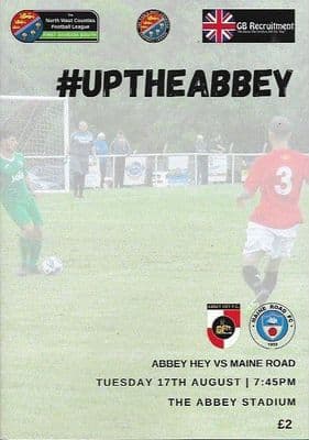 Abbey Hey v Maine Road Official Matchday Programme 2021/2022 - 17th August 2021