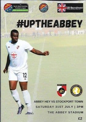 Abbey Hey v Stockport Town Official Matchday Programme 2021/2022 - 31st July 2021