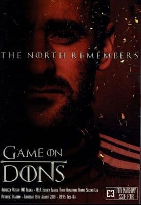 Aberdeen v HNK Rijeka Europa League Official Programme 2019/2020 - 15th August 2019