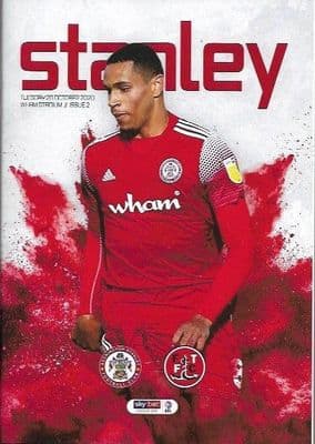 Accrington Stanley v Fleetwood Digital Printed Matchday Programme 2020/2021 - 20th October 2020