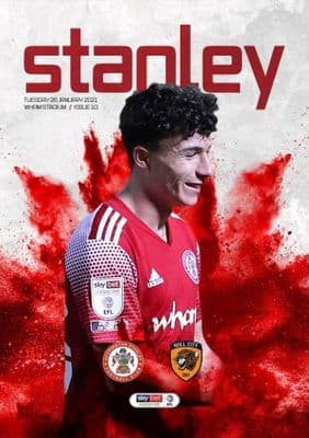 Accrington Stanley v Hull Digital Printed Matchday Programme 2020/2021 - 28th January 2021