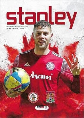Accrington Stanley v Northampton Digital Printed Matchday Programme 2020/2021 - 8th February 2021