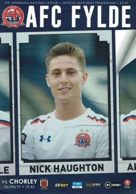AFC Fylde v Chorley Official Programme 2019/2020 - 6th August 2019