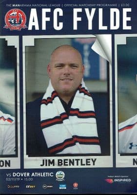 AFC Fylde v Dover Official Programme 2019/2020 - 2nd November 2019