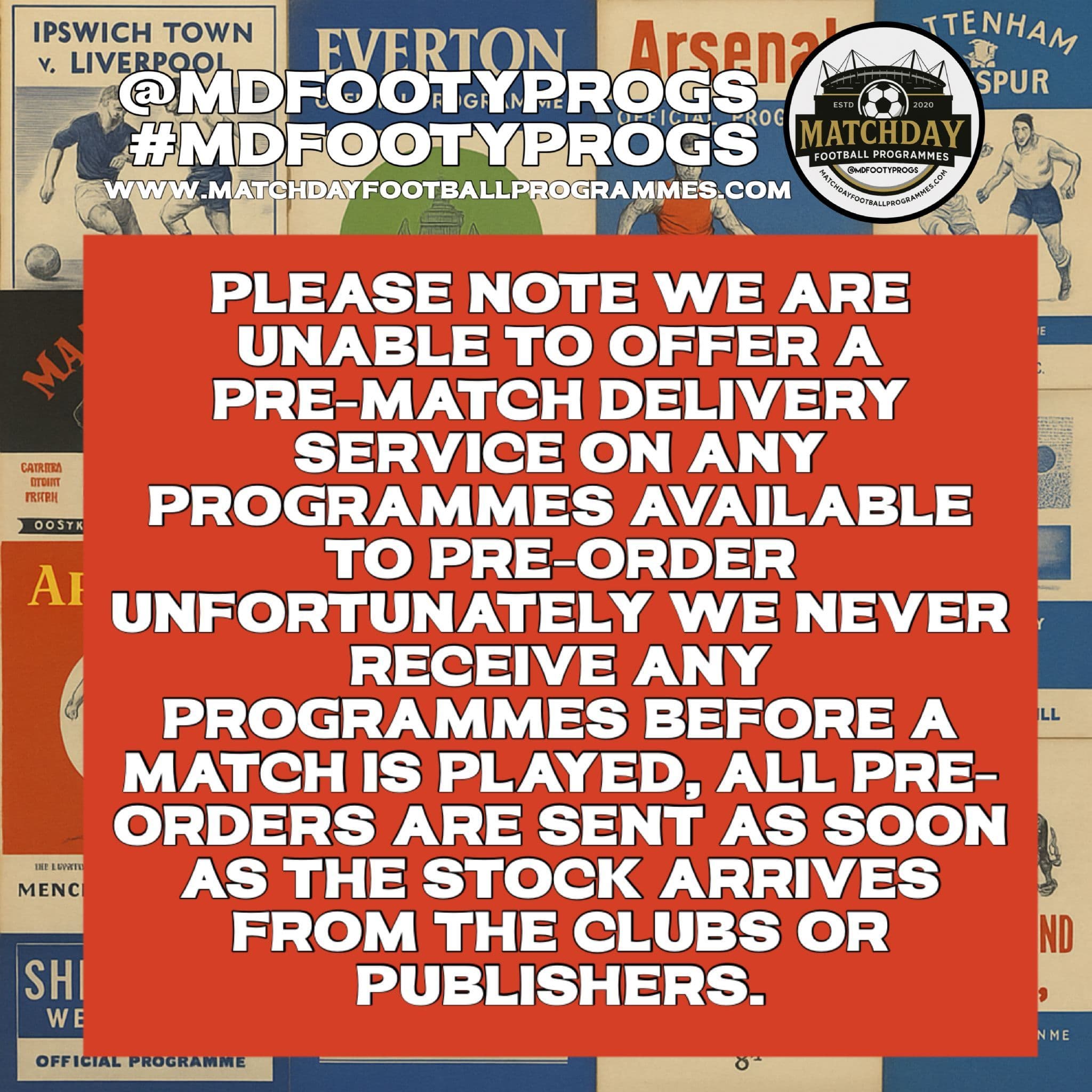 Arsenal Home League Only Official Matchday Programme Subscription