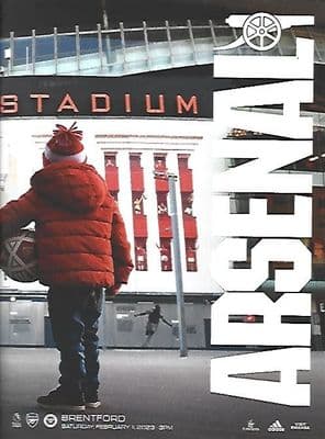 Arsenal v Brentford Official Matchday Programme 2022/2023 - 11th February 2023