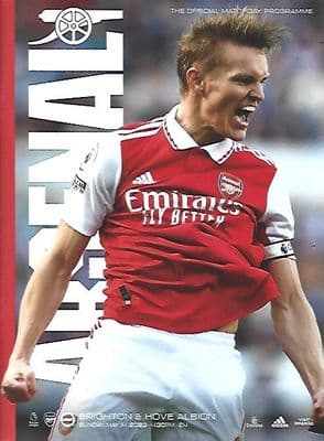 Arsenal v Brighton & Hove Albion Official Matchday Programme 2022/2023 - 14th May 2023