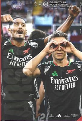 Arsenal v Brighton & Hove Albion Official Matchday Programme 2024/25 - 31st August 2024