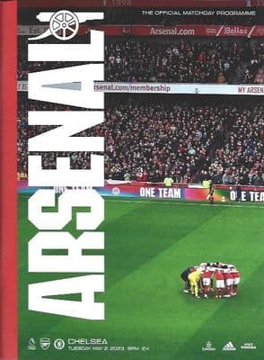Arsenal v Chelsea Official Matchday Programme 2022/2023 - 2nd May 2023