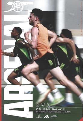 Arsenal v Crystal Palace Official Premier League Matchday Programme 23/24 - 20th January 2024