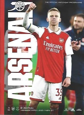 Arsenal v Everton Official Matchday Programme 2022/2023 - 1st March 2023