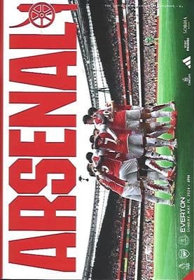 Arsenal v Everton Official Premier League Matchday Programme 23/24 - 19th May 2024