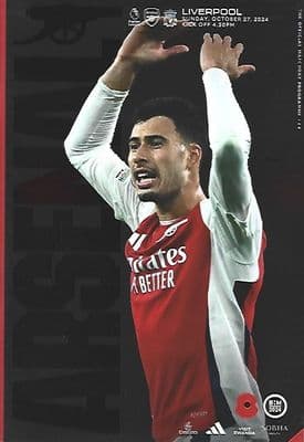 Arsenal v Liverpool Official Matchday Programme 2024/25 - 27th October 2024