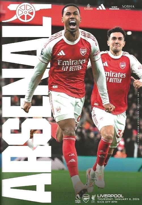 Arsenal v Liverpool Official Matchday Programme 2025/26 - 8th