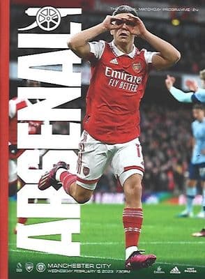 Arsenal v Manchester City Official Matchday Programme 2022/2023 - 15th February 2023