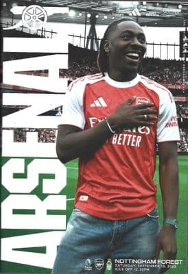 Arsenal v Nottingham Forest Official Matchday Programme 2025/26 - 13th September 2025