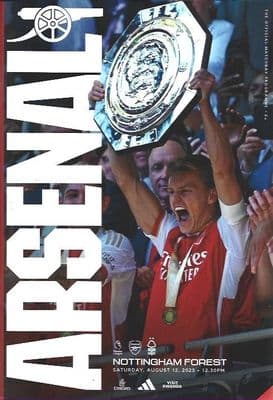 Arsenal v Nottingham Forest Official Premier League Matchday Programme 23/24 - 12th August 2023