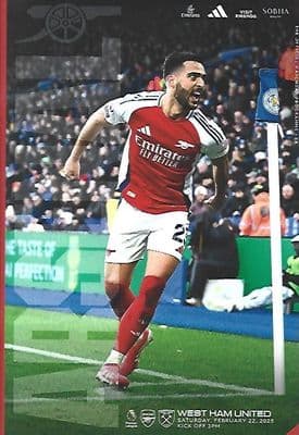 Arsenal v West Ham United Official Matchday Programme 2024/25 - 22nd February 2025