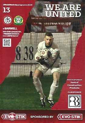 Ashton United v Barwell Evo-Stik Premier Division 17/18 Programme 18th November 2017