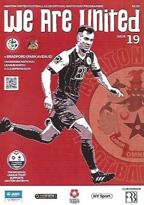 Ashton United v Bradford Park Avenue 9th March 2019 Official Matchday Programme