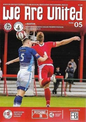 Ashton United v Buxton Official Matchday Programme 2021/2022 - 11th September 2021